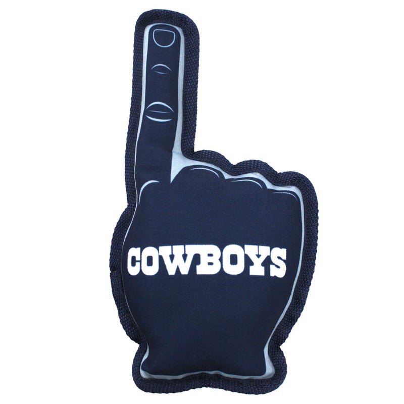 Pets First NFL Dallas Cowboys #1 Fan Toy for Dogs & Cats. Best Tough PET Toy with Inner Squeaker - Image 3